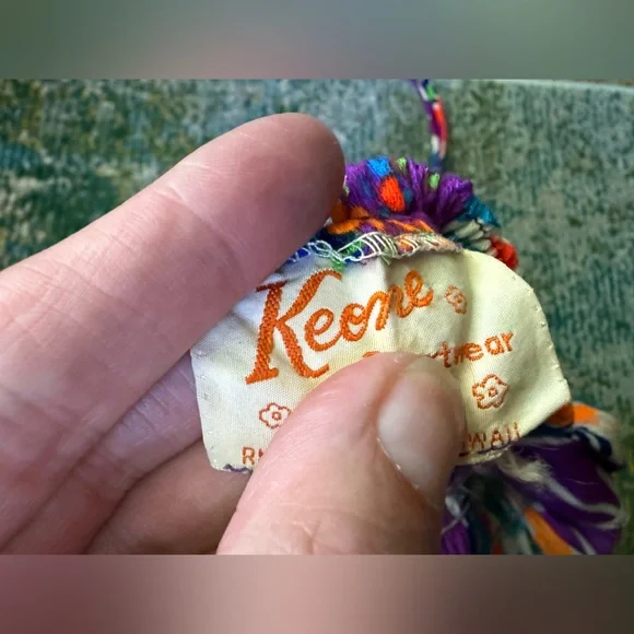 Vintage Keene Sportwear Hawaii tropical smocked halter maxi dress, size small - Picture 13 of 14